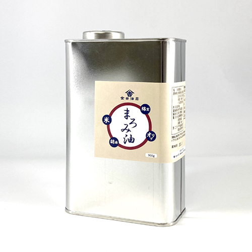 金田油店◆まろみ油（900g缶）ノズル付き
