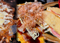 【浅草橋】美味しいもんじゃ焼き・お好み焼きを食べるなら『赤文字』で！ハムとチーズの稲荷焼きも堪能