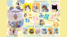 8.22 (金) 〜 9.15 (月)｜10周年記念・夏の本祭！猫の合同写真展＆物販展「ねこ休み展 夏 2025」がTODAYS GALLERY STUDIO.で開催！