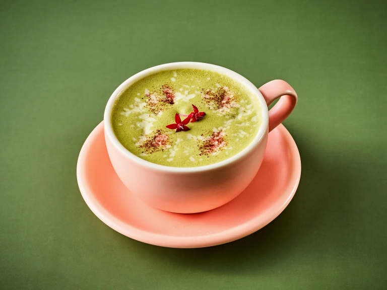 JINNAN CAFE西尾の抹茶ホワイトラテ