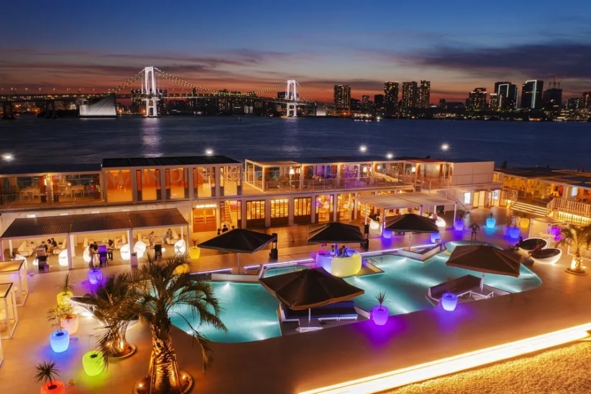 レストランCREAからの夜景