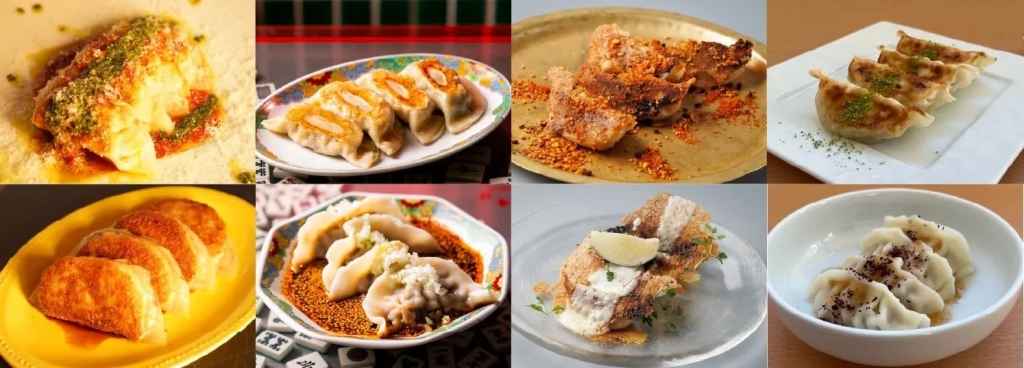 様々などんぶり料理が並んだ写真です。