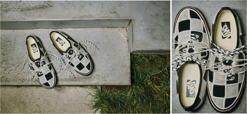 VANSチェッカー柄スニーカー