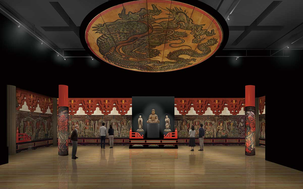 ※展示イメージ 大徳寺三門再現パース図