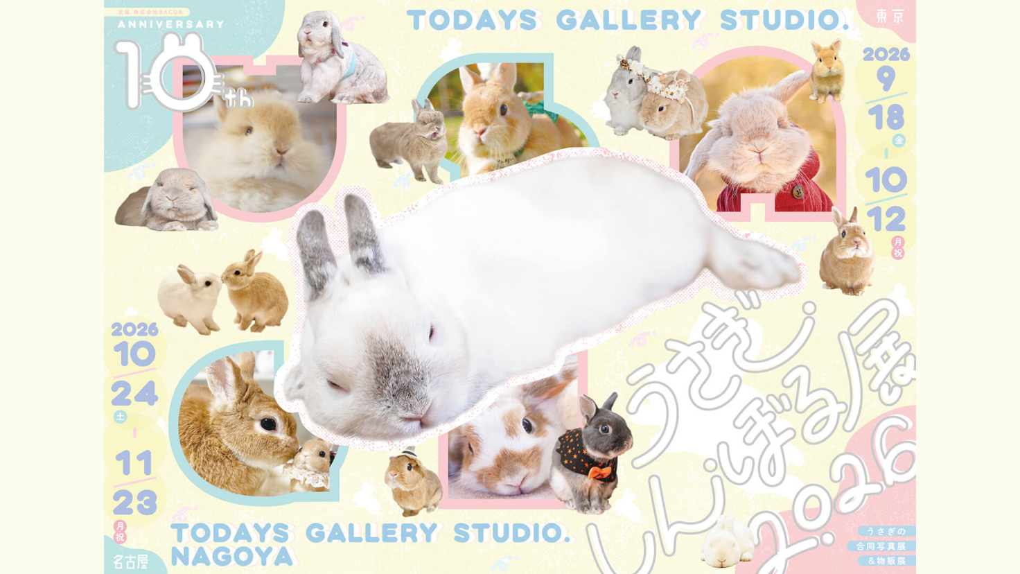 9.18（金）〜10.12（月・祝）｜うさぎの合同写真展＆物販展「うさぎ